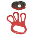 Fünf Finger Textilgürtel Langer Manschette rostfreier Stahlnetzketten -Mail -Metzger geschnittene resistente Handschuhe